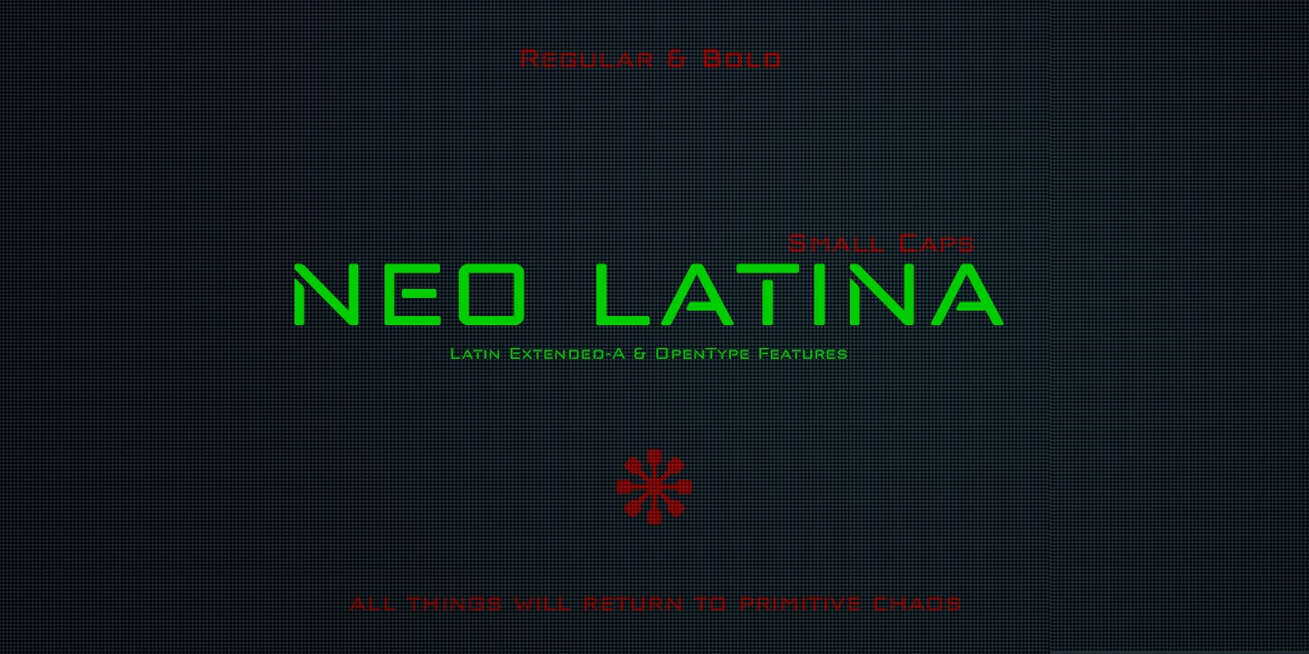 Пример шрифта Neo Latina